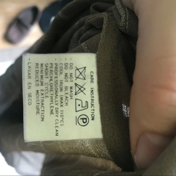 Valentino Striped Cap Sleeve Pleated Blouse, 12 - Picture 5 of 6